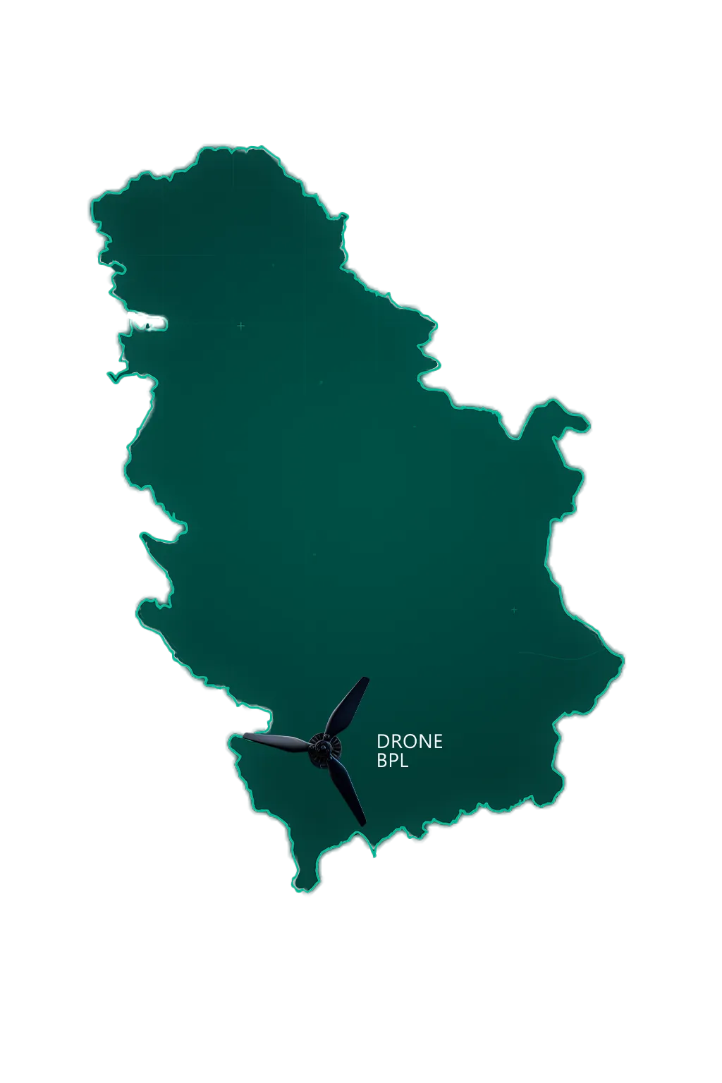 Serbia Map - Drone BPL